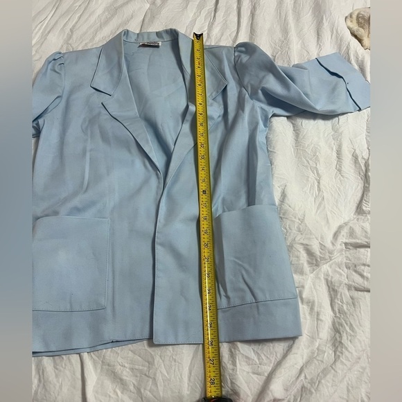 Cristin Stevens Light Blue Blazer - Size 10 - Picture 9 of 16